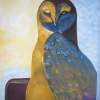 Owl - Acrylic Paintings - By Raza Mirza, Freestyle Painting Artist