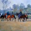 Polo My Passion - Oil On Canvas Paintings - By Abid Khan, Impressionism Painting Artist