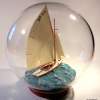 Ship In Bottle - Phoebus II - Bottle Putty Wood Paint Paper Woodwork - By Gabrielle Rogers, Swiss Classic Sailboat Woodwork Artist